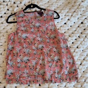 Liberty floral print sleeveless blouse